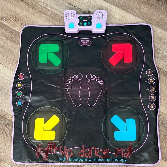 Dance Mat | Light Up Dance Pad with Wireless Bluetooth/AUX or Built in Music - Picture 1 of 17